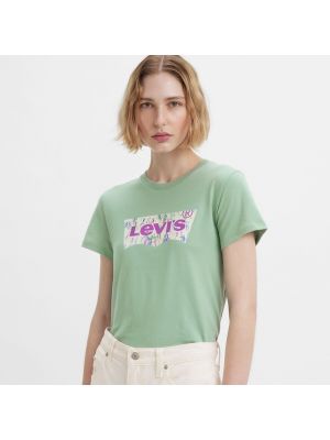 Camiseta manga corta de cuello redondo Levi's verde