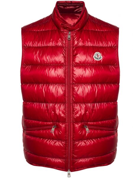 Kapitone yelek Moncler kırmızı