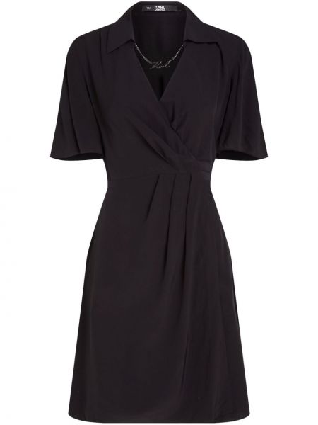 Mini robe avec manches courtes Karl Lagerfeld noir