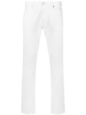 Slim fit kitsa lõikega teksapüksid Emporio Armani valge