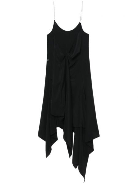 Asymetrické koktejlové šaty Kiko Kostadinov černé