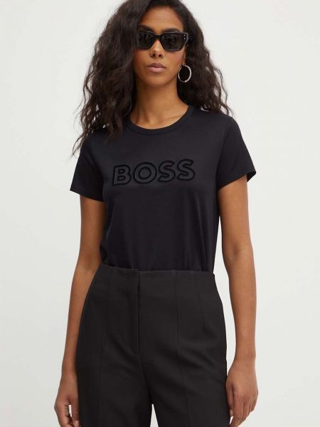 Pamučna majica Boss crna