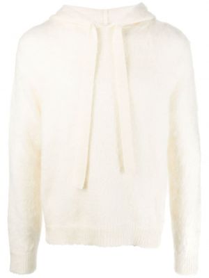 Hanorac cu glugă tricotate Haikure alb