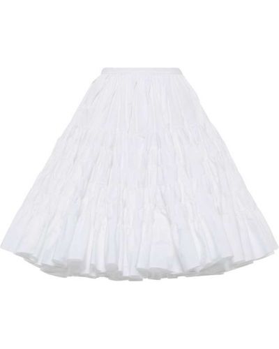Bavlnená minisukňa Alaã¯a biela