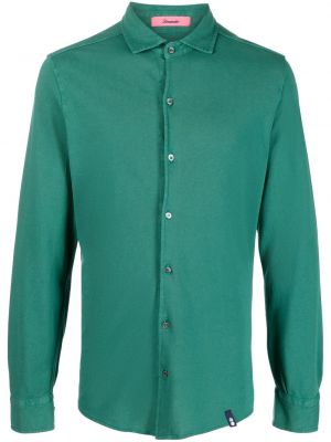 Памучна риза Drumohr зелено