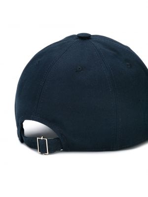 Medvilninis kepurė su snapeliu Thom Browne mėlyna