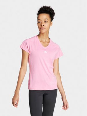 T-shirt de sport slim Adidas rose