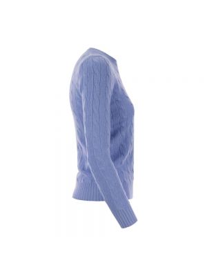Suéter de lana de cachemir con estampado de cachemira Ralph Lauren azul