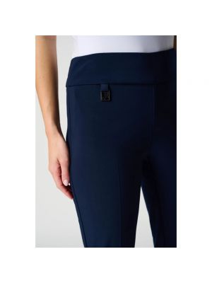 Pantalones de seda slim fit Joseph Ribkoff azul