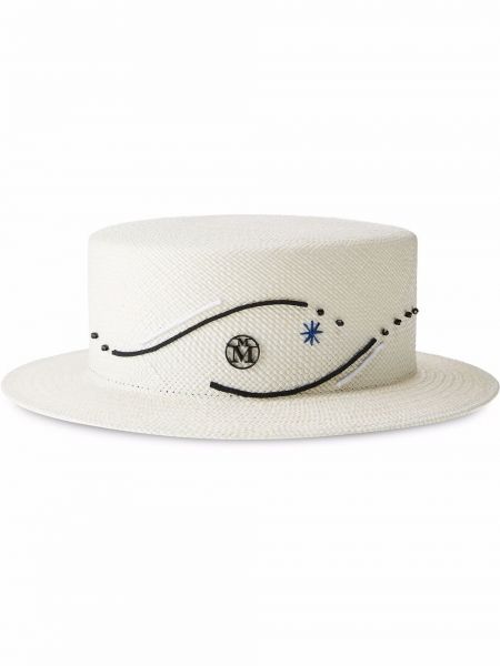 Соломенная шапка Maison Michel, белая