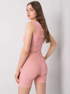 Kolesarske kratke hlače Fashionhunters roza