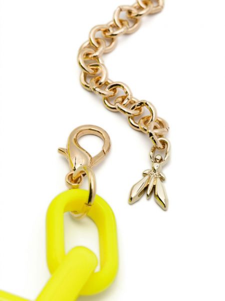 Collier avec perles à motif géométrique Patrizia Pepe jaune