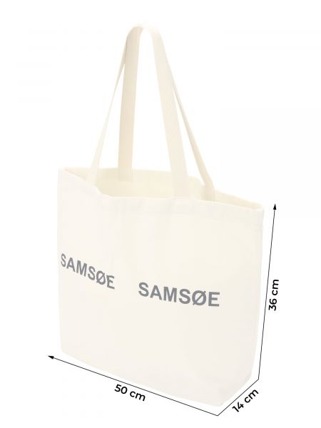 Vlnená nákupná taška Samsoe Samsoe