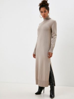 Платье-свитер Eleganzza бежевое