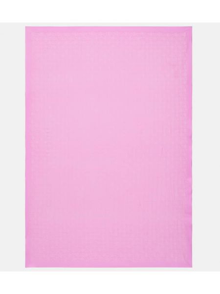 Памучен копринен шал Gucci розово