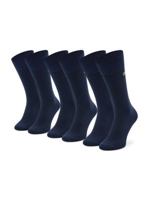 Ψηλές κάλτσες Lacoste μπλε