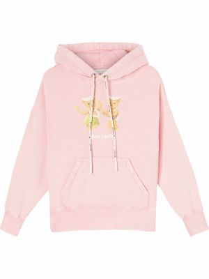 Kapučdžemperis ar apdruku Palm Angels rozā