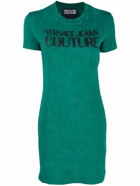 Camiseta con estampado Versace Jeans Couture verde