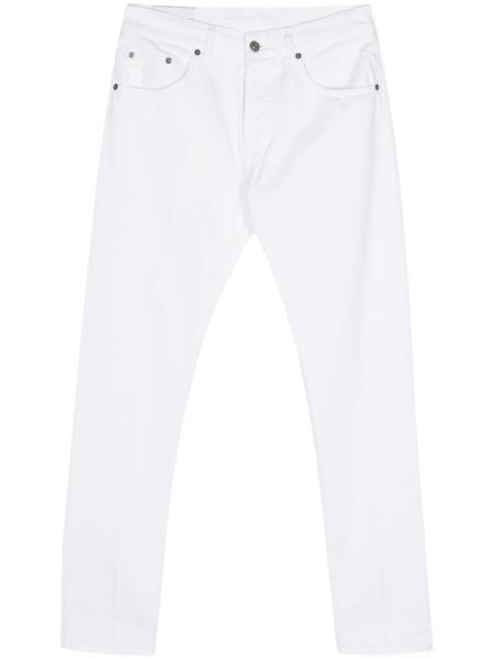 Zúžené džínsy s potlačou Dondup biela