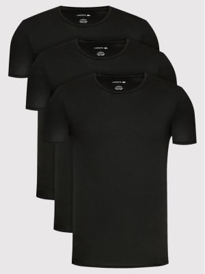 Marškinėliai slim fit Lacoste juoda