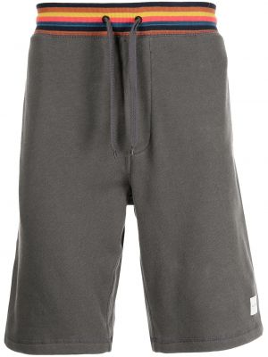 Pantalones cortos deportivos a rayas Paul Smith gris