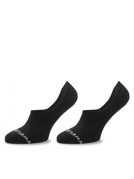 Чорапи за жартиери Emporio Armani черно