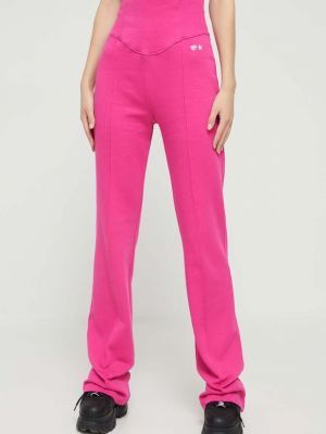 Bavlněné sportovní kalhoty Chiara Ferragni růžové