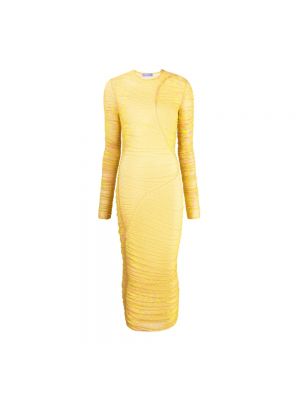 Sukienka midi Mugler żółta