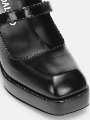 Pantofi cu toc din piele Nodaleto negru