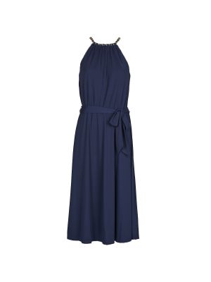 Šaty bez rukávov Lauren Ralph Lauren modrá