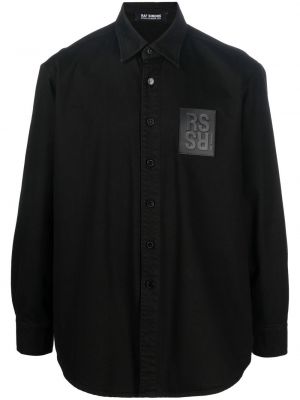 Rifľová košeľa Raf Simons čierna