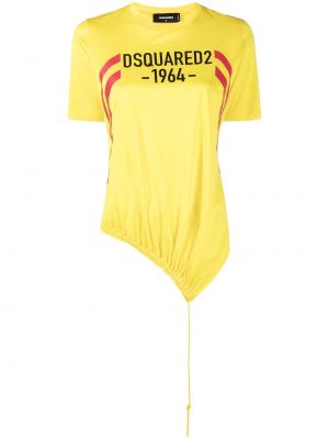 Camiseta con estampado Dsquared2 amarillo