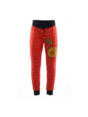 Spodnie sportowe Dolce And Gabbana czerwone