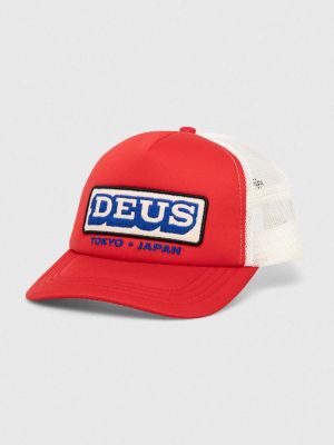 Czerwona czapka z daszkiem Deus Ex Machina