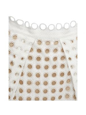 Spódnica bawełniana Chloé Pre-owned biała
