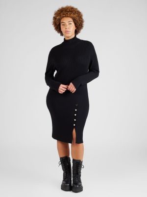 Плетена плетена рокля Vero Moda Curve черно