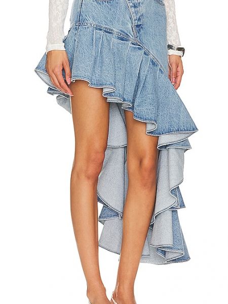 Asymmetrischer jeansrock Leje blau