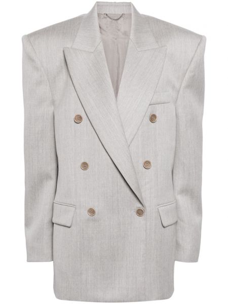 Blazer en laine Magda Butrym gris