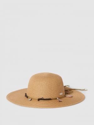 Соломенная шляпа с лейблом модель «Атланта» Chillouts, светло-коричневый