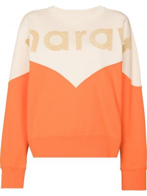 Trykt sweatshirt Isabel Marant étoile oransje