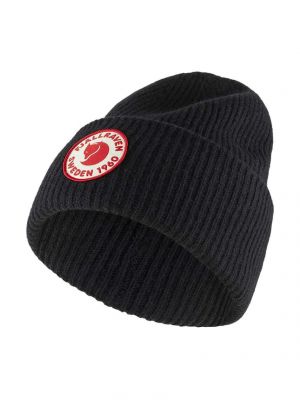 Dzianinowa czapka wełniana Fjällräven czarna