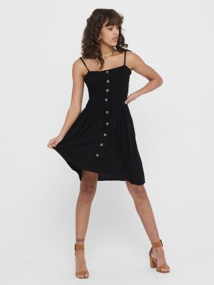 Mini vestido con botones Only negro