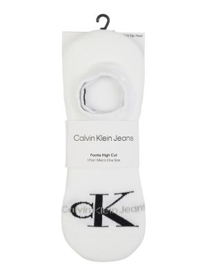 Stopki z nadrukiem Calvin Klein Jeans białe