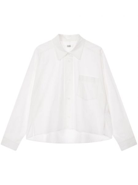 Памучна дълга риза Studio Tomboy бяло