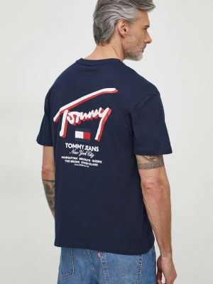 Pamučna majica Tommy Jeans plava