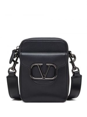 Kožená kabelka Valentino Garavani černá