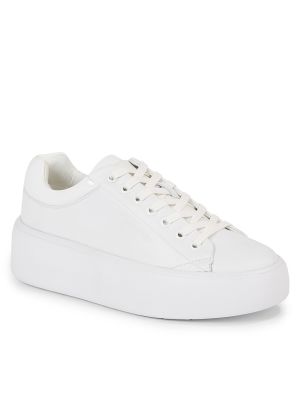 Белые кружевные туфли на шнуровке Calvin Klein