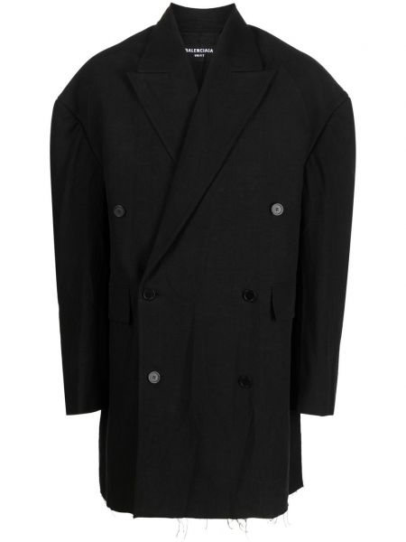 Oversized παλτό Balenciaga μαύρο