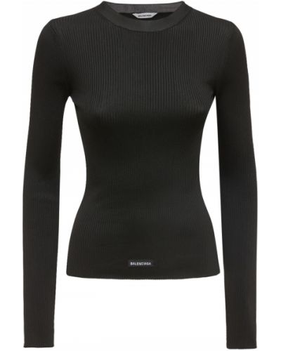 Haut en tricot Balenciaga noir