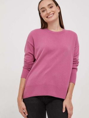 Шерстяной свитер Sisley розовый